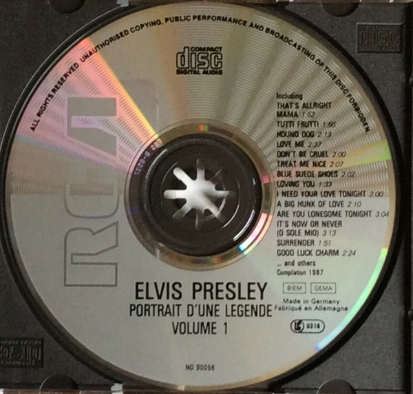 Elvis Presley  Portrait D`une Legende 1 : CD